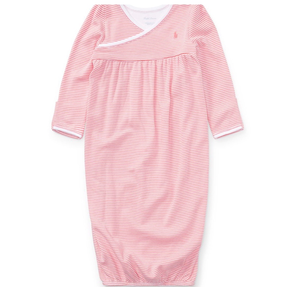 STRIPED COTTON GOWN